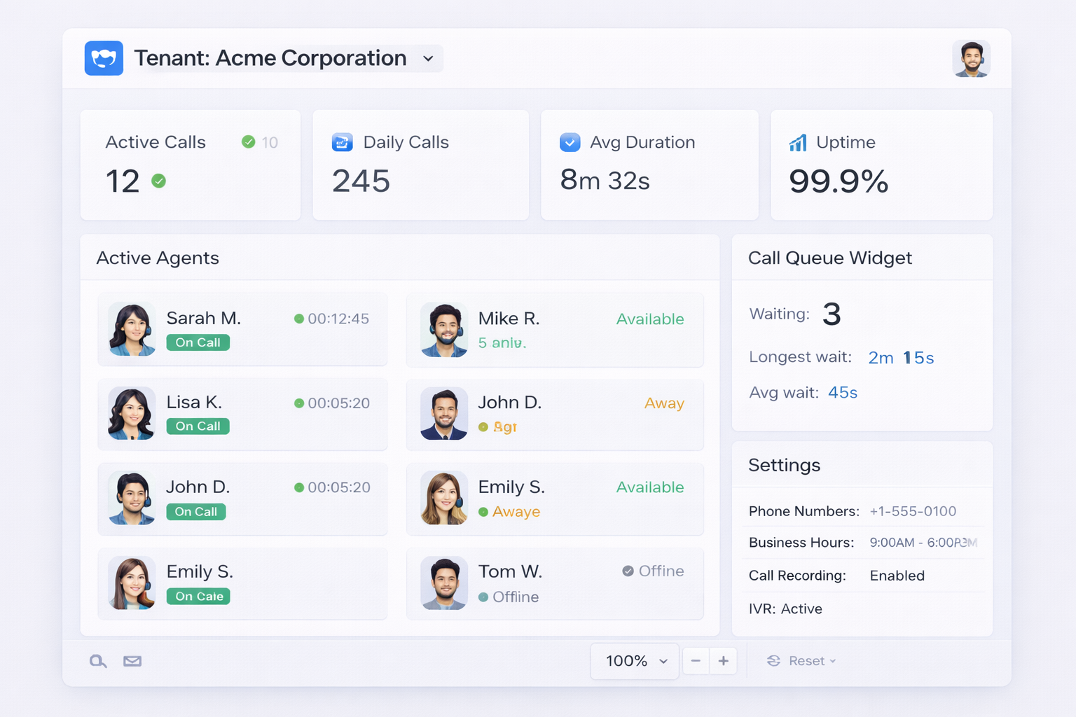 Tenant-Scoped Admin View